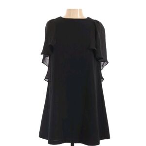 Topshop Elegant Black butterfly cape sleeve dress 6 NWOT
